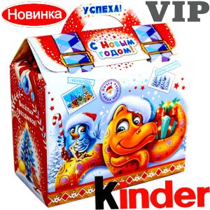Сладкий подарок на Новый Год в жестяной упаковке весом 1200 грамм по цене 1762 руб в Батайске
