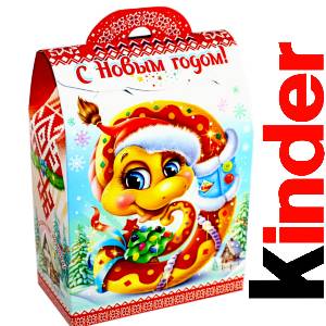 Детский подарок на Новый Год в жестяной упаковке весом 430 грамм по цене 1657 руб в Батайске