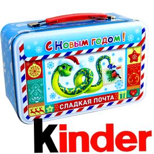 Сладкий подарок на Новый Год в картонной упаковке весом 430 грамм по цене 2136 руб в Батайске