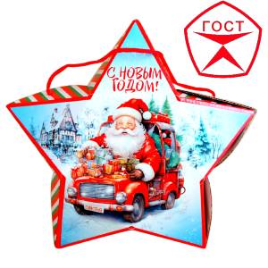 Детский подарок на Новый Год в жестяной упаковке весом 950 грамм по цене 1182 руб в Батайске